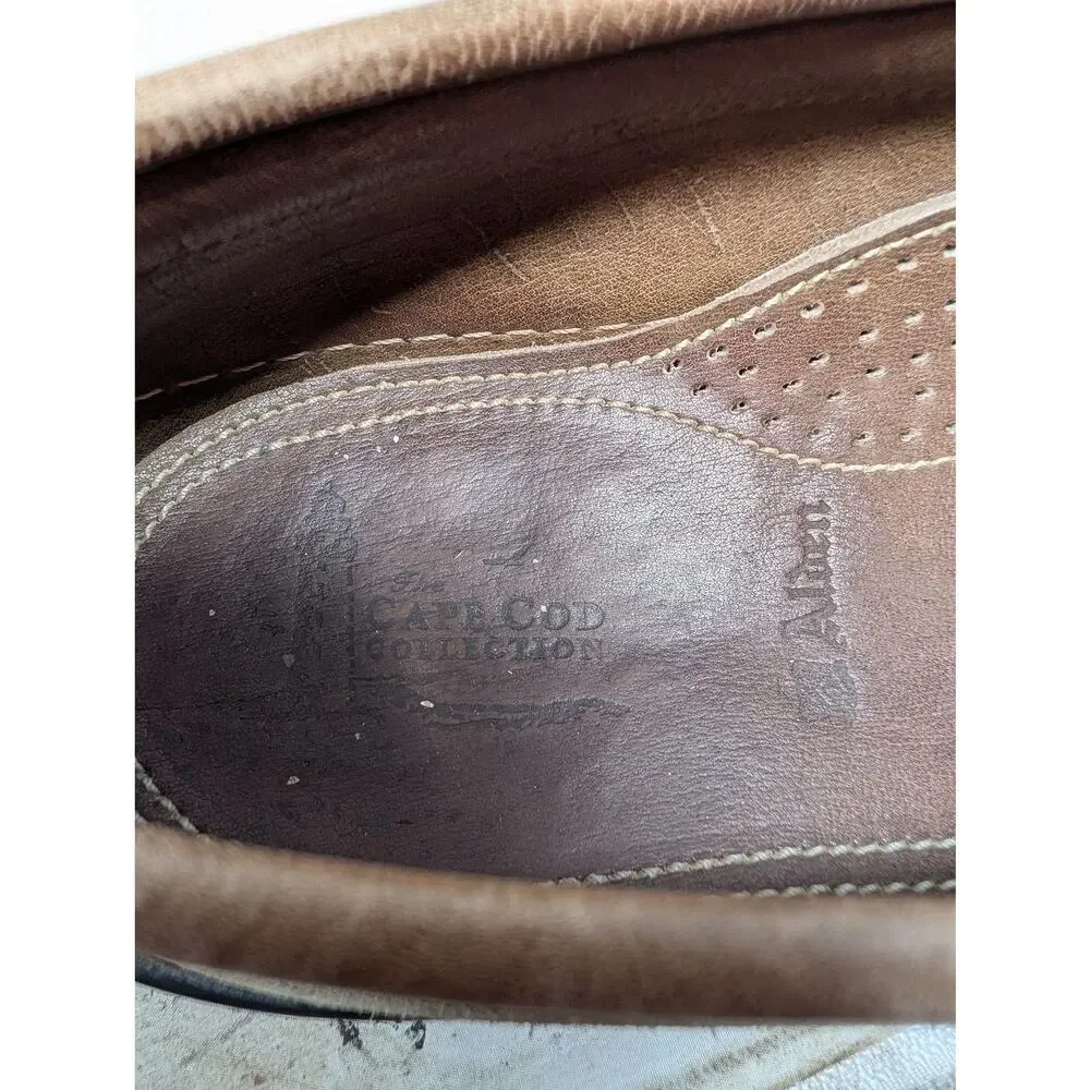 Alden Cape Cod Collection Loafers 9.5W Beige Suede Leather Casual Slip On Preppy